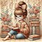 Diamond Painting Kits for Adults, 5D Reading Book Diamond Art Kits for Adults Beginner, DIY Full Drill Books Diamonds Paintings Gem Art and Crafts Kit Home Decor Gift12x12inch